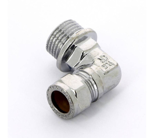 Угол обжимной хромированный Tiemme 12х1/2 наружная резьба 1130070