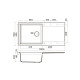 Кухонная мойка Omoikiri Sakaime 100-GR Tetogranit 100x50 см leningrad grey 4993561
