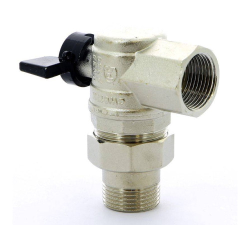 Кран шаровой Bugatti Oregon 1 НВ угловой со сгоном бабочка 05940009