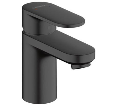 Смеситель для раковины Hansgrohe Vernis Blend 70 однорычажный со сливным гарнитуром матовый черный 71550670