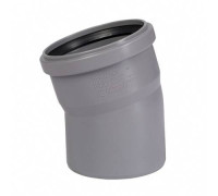 Отвод канализационный Ostendorf HT 110 мм 15° RAL 7037 115100