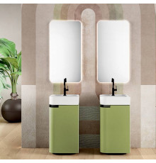 Комплект мебели Oasis Profilo тумба с раковиной и зеркало 50х100 см Mint/белый 0FRSP050/0PFBFS0451D1