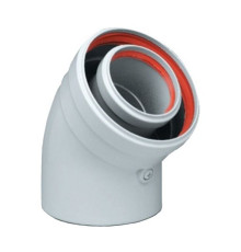 Отвод коаксиальный 45° Protherm DN 60/100 мм алюминий 3003200384