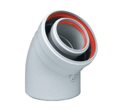 Отвод коаксиальный 45° Protherm DN 60/100 мм алюминий 3003200384