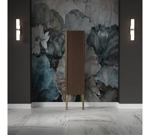 Колонна подвесная Kerasan Waldorf 40х35х129 см петли справа DX темный орех 925746 DX