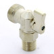 Кран шаровой для стиральной машины ITAP никелированный 1/2х3/4 дюйма 392 1/2