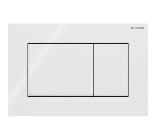 Клавиша смыва Geberit Sigma30 для двойного смыва квадратная белый/хром 115.883.KJ.1