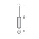 Ерш туалетный Colombo Design Nordic подвесной хром B5207.CR