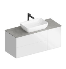 Тумба подвесная Kerama Marazzi PLAZA Modern 120x48 см 3 ящика белый / дуб виченце PLB.M.120.3\WHT.V