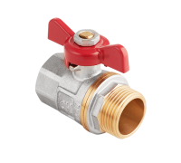 Кран шаровой AquaHit 3/4 НВ PN 25 ручка-бабочка BV31405