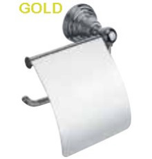 Держатель для туалетной бумаги Cezares Amore с крышкой золото CA23652