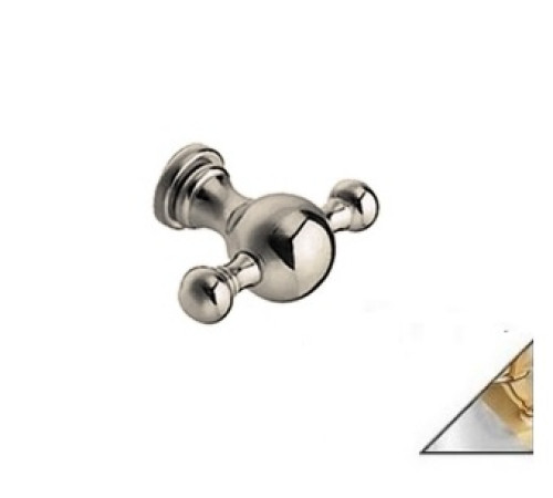 Крючок двойной малый Migliore Casablanca хром/золото CA 244.39