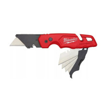 Нож Milwaukee FASTBACK™ складной с хранилищем лезвий (трапец. лезвия)