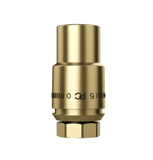 Термостатическая головка Primoclima Cristal M30x1.5 золото PCHEAD06G