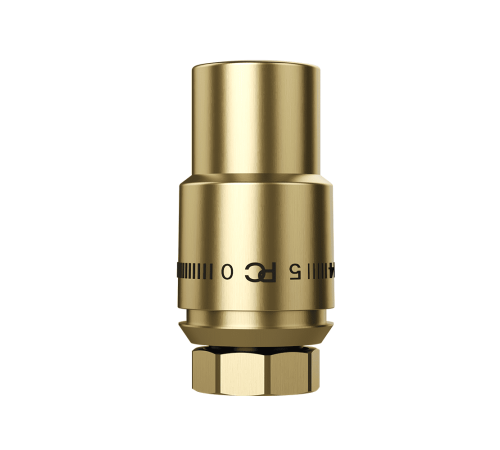 Термостатическая головка Primoclima Cristal M30x1.5 золото PCHEAD06G