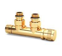 Узел нижнего подключения SR Rubinetterie Tondera угловой правый 1/2x3/4 Золото 0681-1500D0E0