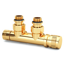 Узел нижнего подключения SR Rubinetterie Tondera угловой правый 1/2x3/4 Золото 0681-1500D0E0