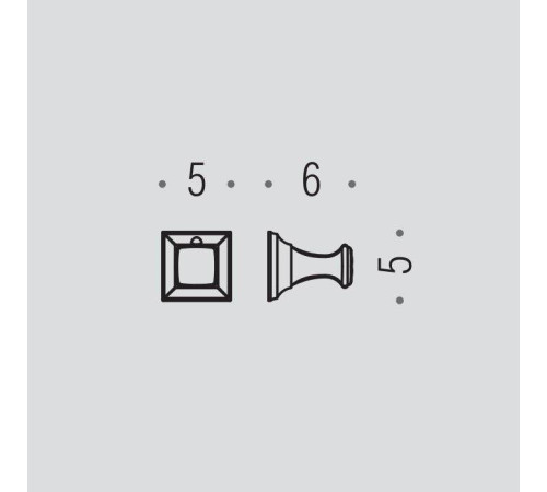 Крючок Colombo Design Portofino CD97 хром BCD97.CR