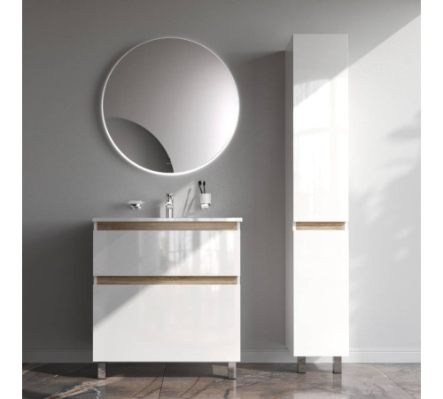 Тумба под раковину напольная AM.PM X-Joy 80 см 2 ящика белый глянец M85AFSX0802WG