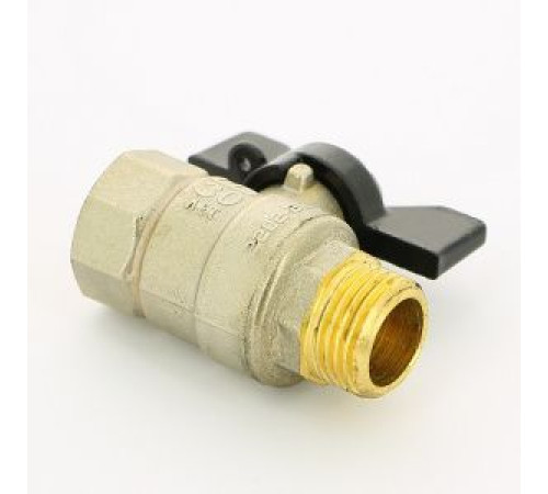 Кран шаровой латунный LD Pride 47.15.B-Н.Б 1/2 ВР-НР ручка-бабочка 47.302.15