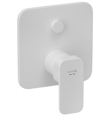 Смеситель для ванны и душа Kludi Renon на 2 потребителя внешняя часть белый матовый 427595375