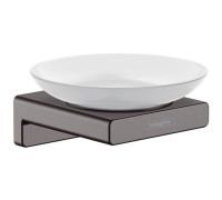 Мыльница Hansgrohe AddStoris шлифованный черный хром 41746340