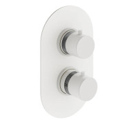 Смеситель для душа IXO Selection встраиваемый термостатический на 2 выхода белый матовый XOT5040BO