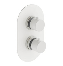 Смеситель для душа IXO Selection встраиваемый термостатический на 2 выхода белый матовый XOT5040BO