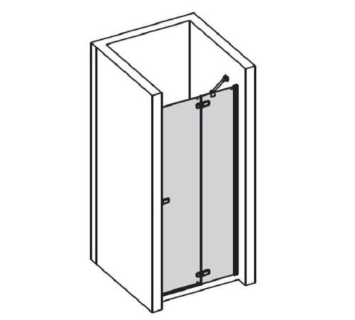 Дверь в нишу распашная правая Provex Combi 900х1950 мм 0090 CN 05 GL R