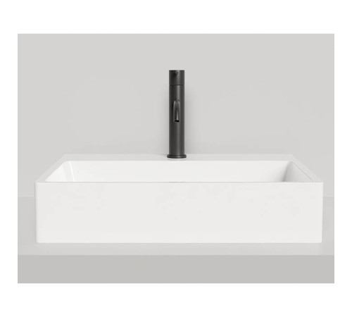 Раковина накладная Salini Ottavia 60х45х13.3 см 1 отв. S-Stone белый матовый 1103201M