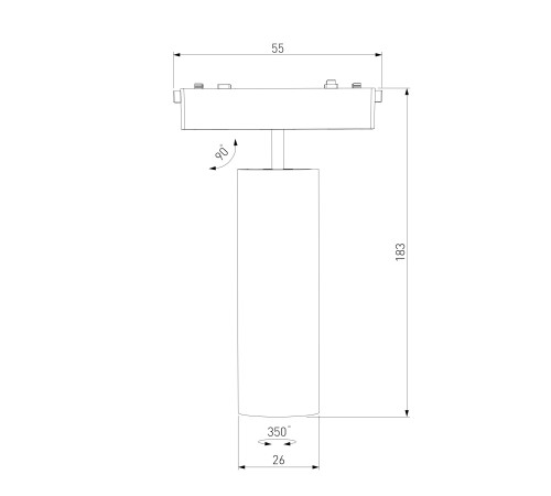 Трековый светильник 18W 4000K Arcos Flat Magnetic 85096/01
