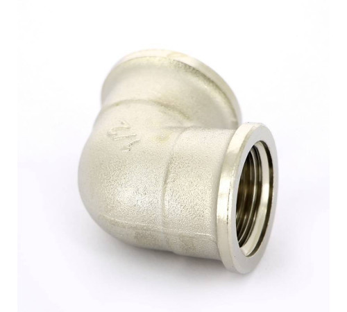 Угольник латунный никелированный Tiemme 1/2 ВР-ВР 1500133