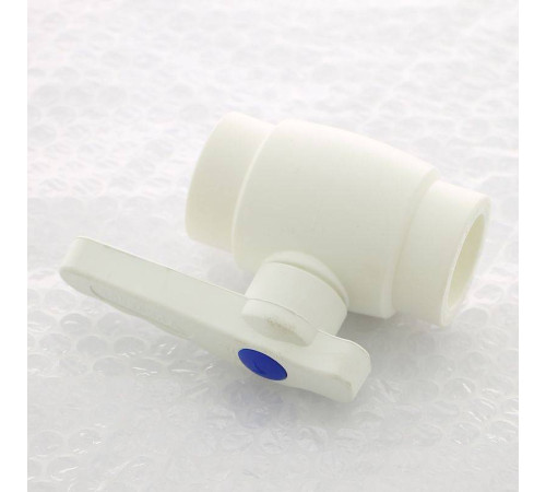 Кран шаровой PPR Pro Aqua Standart 32 мм белый с ручкой PA44012