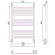 Полотенцесушитель водяной Сунержа Богема 500x800 мм матовый черный 31-0220-8050