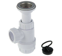 Сифон McAlpine бутылочный 1 1/4 x 32 мм с выпуском 60 мм выход 32 мм MRW2