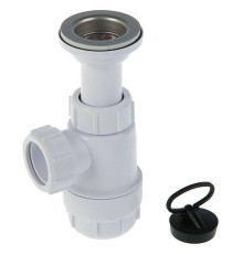 Сифон McAlpine бутылочный 1 1/4 x 32 мм с выпуском 60 мм выход 32 мм MRW2