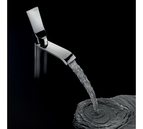 Смеситель для раковины Bossini Apice 249 мм с донным клапаном черный матовый E89603.073