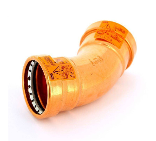 Угольник пресс 45° Viega Profipress XL 64 мм медь 577766