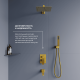 Душевая система скрытого монтажа RGW SP-56Gb золото 51140856-06