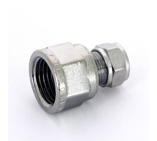 Муфта обжимная хромированная Tiemme 10x1/2 ВР 1130005