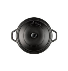 Кастрюля глубокая Hascevher Yeni Derin 28 см черная матовая A900028