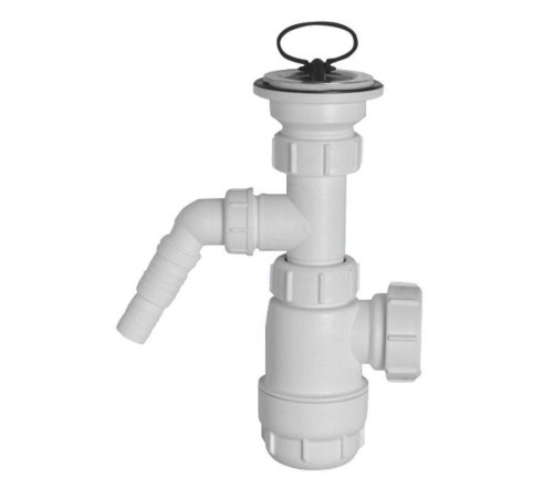 Сифон McAlpine бутылочный 1 1/4 x 32 мм с выпуском 60 мм и адаптером MRW240WM