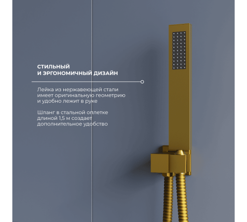 Душевая система скрытого монтажа RGW SP-56Gb золото 51140856-06