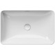 Раковина накладная GSI Pura 600х380 мм без отверстия под смеситель белый глянцевый 883711