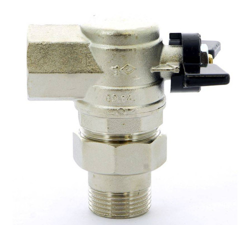 Кран шаровой Bugatti Oregon 1 НВ угловой со сгоном бабочка 05940009