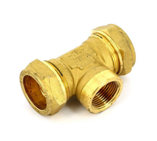 Тройник обжимной с внутренней резьбой Tiemme 28х3/4х28 1000117