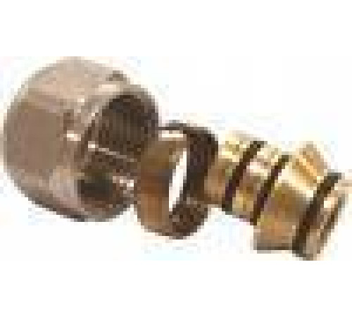 Соединитель обжимной Евроконус Euros для металлопластиковых труб 20x2.0-3/4 EU.ST3287040 20x2x34