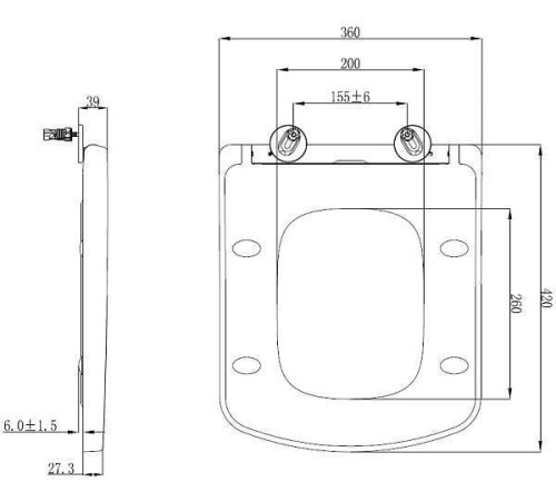 Крышка-сиденье для унитаза Allen Brau Liberty HDA352 4.33006.20