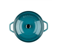 Кастрюля глубокая Hascevher Yeni Derin 28 см синяя A908028