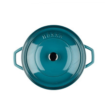 Кастрюля глубокая Hascevher Yeni Derin 28 см синяя A908028